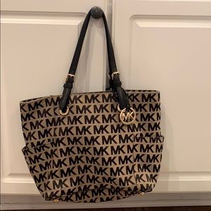 Michael Kors purse tan/black - tote size